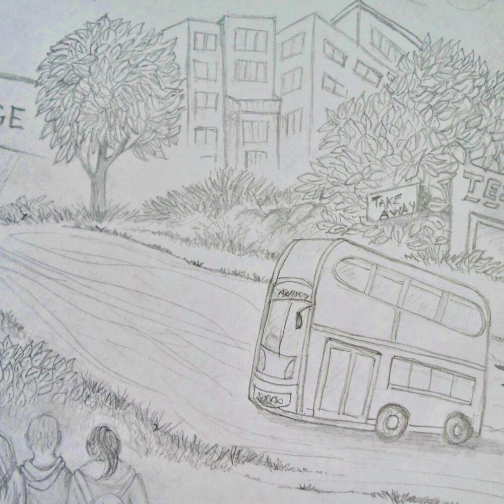 An illustration of Chorlton in Manchester