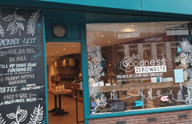 Shop front for Goodness Zero Waste