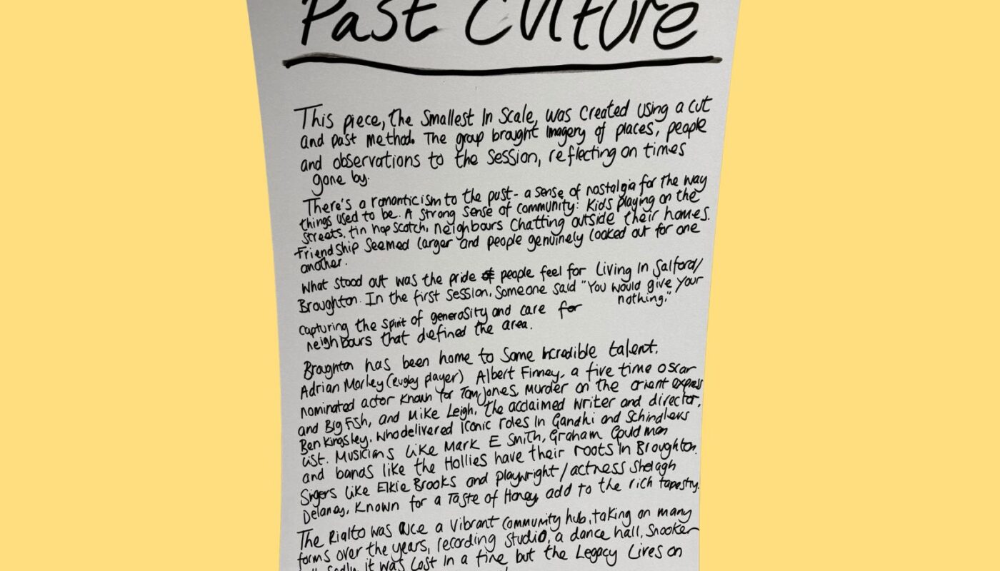 Past Culture artwork sign
