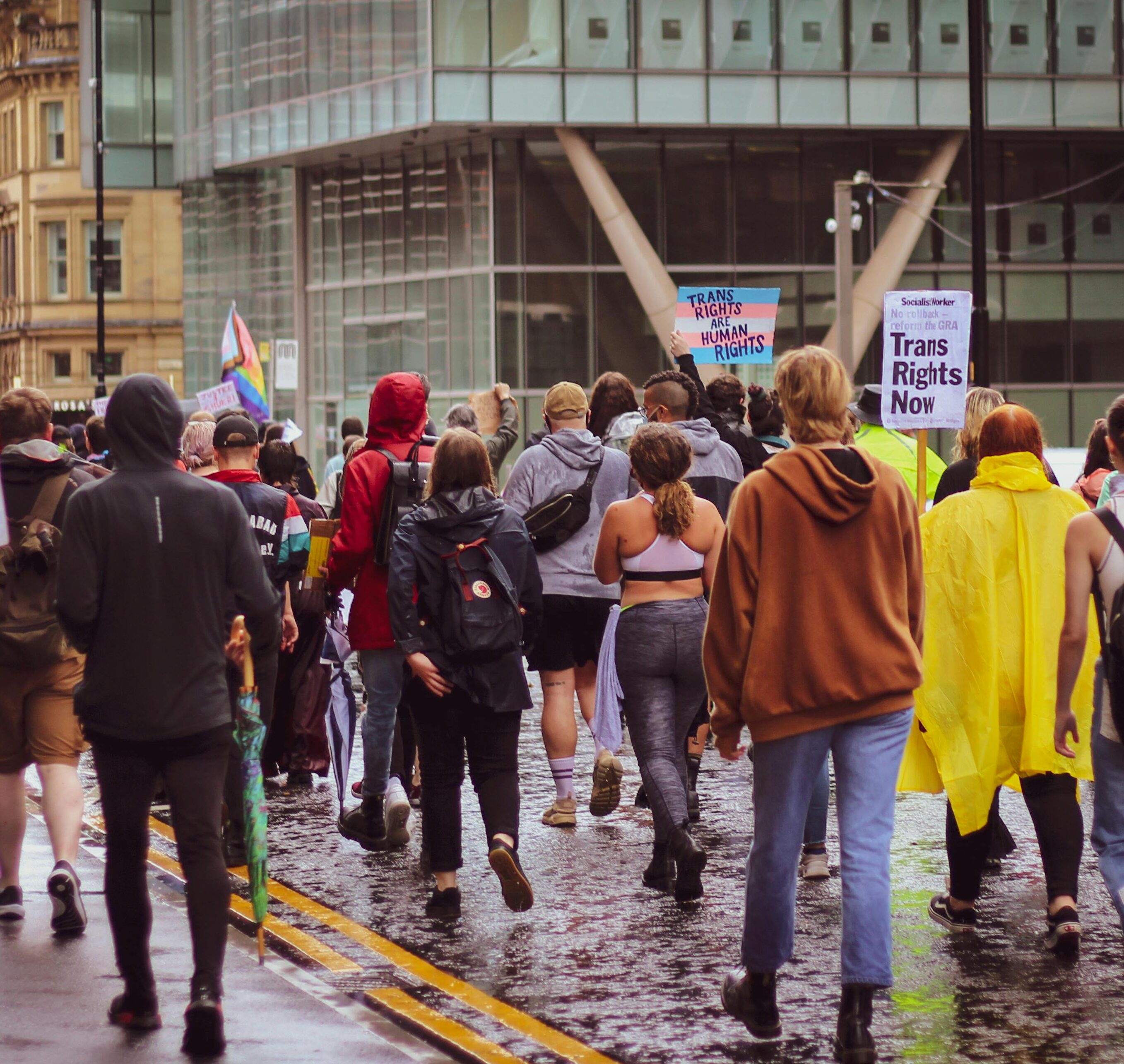 A protest for trans rights 