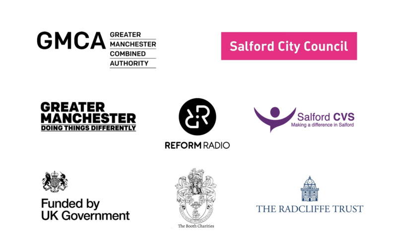 Salford Voices funder logos