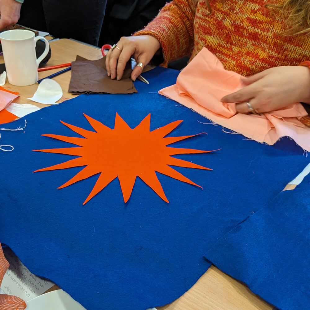 participant in craft workshop