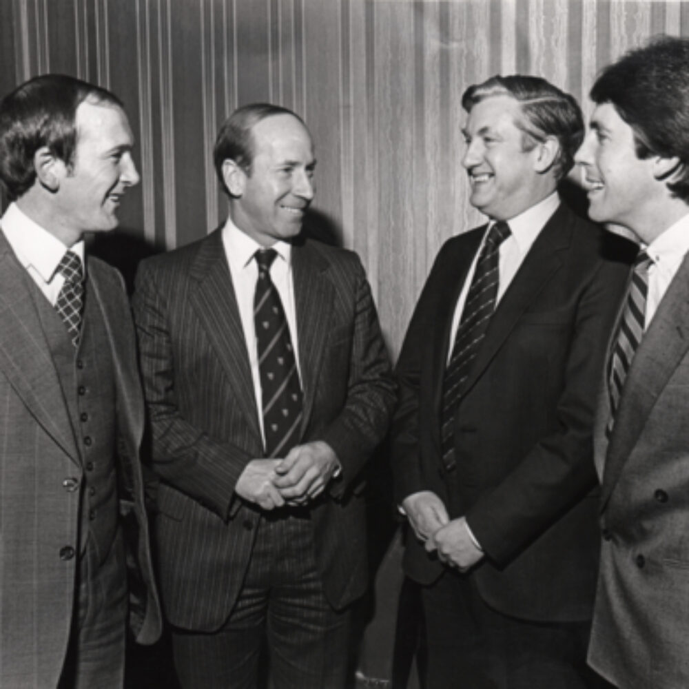 Sportsman's Dinner in aid of Salford U14s Football Team, Dallas Trip. CEO & Bobby Charlton, plus Jeff Illingworth and Tony Moores